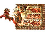 Cover painting of chest from the tomb of Tuthankhamun. 14th century BC. Cf. Exod.14:23.